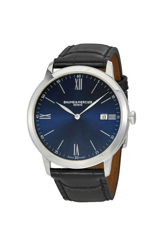 Baume et Mercier Classima Blue Dial 40mm Men's Watch MOA10324