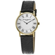 Baume & Mercier Classima Executives Quartz 18kt Yellow Gold Case Leather Strap Womens Watch 8070