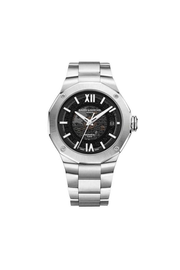 Riviera Automatic 42 Smokey Grey Dial Steel Men's Watch 10702