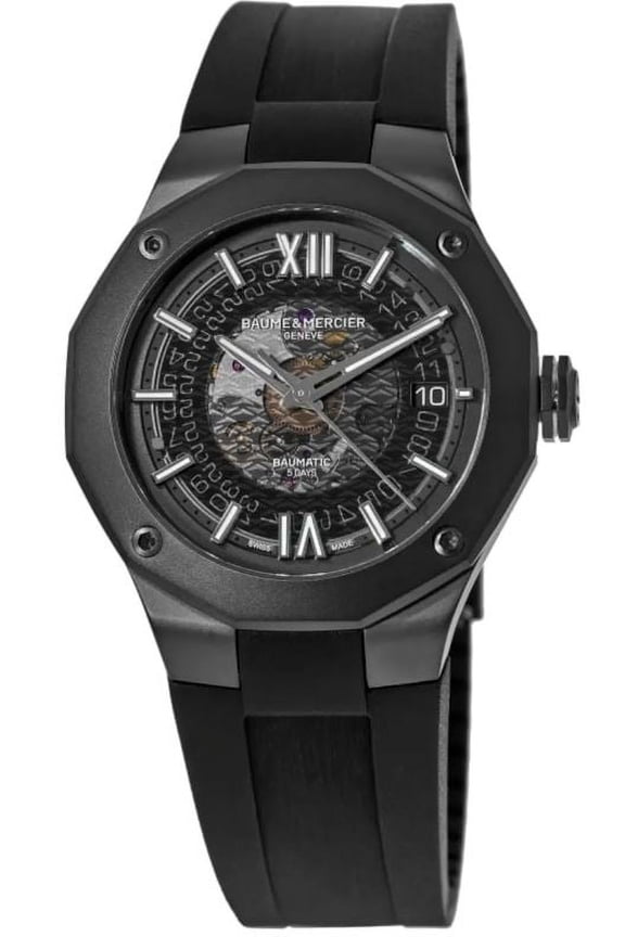 Baume et Mercier Riviera Baumatic Automatic Black Dial Men's Watch M0A10617