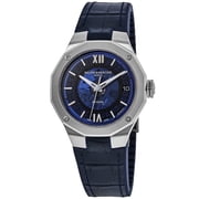 Baume & Mercier Riviera Automatic Blue Dial Leather Strap Mens Watch 10714