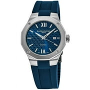 Baume & Mercier Riviera Automatic Blue Dial Rubber Strap Mens Watch 10619