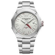 Baume & Mercier Riviera Automatic GMT Stainless Steel Silver Dial Date Mens Watch M0A10658