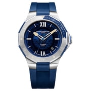 Baume & Mercier Riviera Automatic Blue Dial Rubber Strap Mens Watch 10716