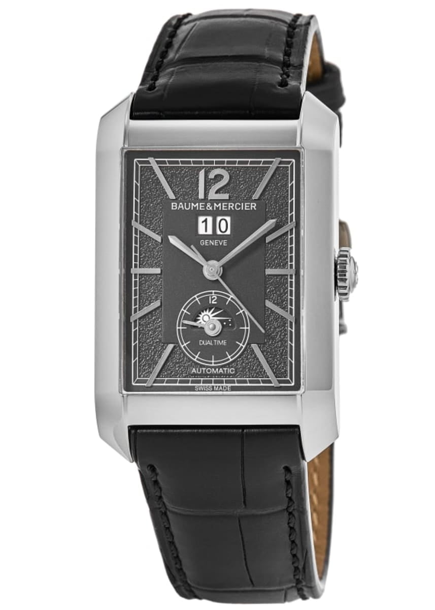 Baume & Mercier Riviera Black Dial Rubber Strap Women's Watch 10666 ...