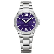 Baume & Mercier Riviera Stainless Steel Purple Dial Date Quartz Womens Watch M0A10728