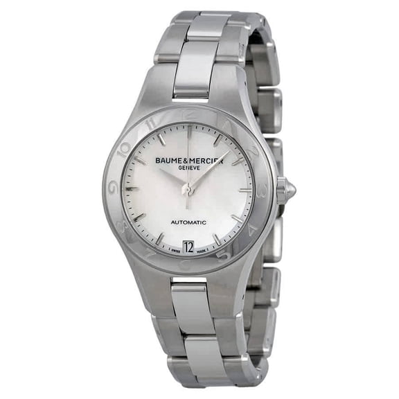 Baume et Mercier Linea Women's Mother of Pearl Dial Automatic Watch MOA10035