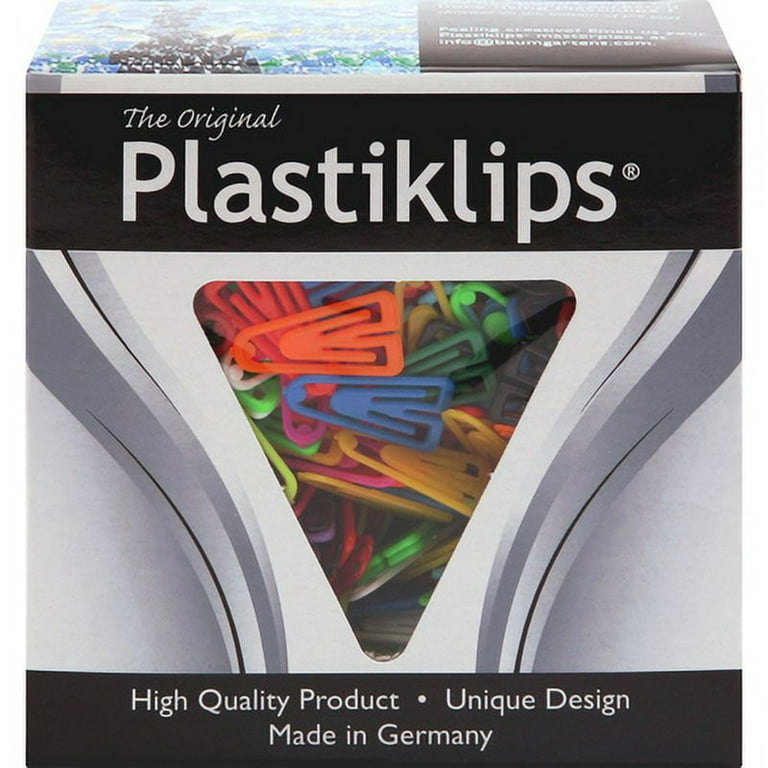 Plastiklips Paper Clips, Small, Smooth, Assorted Colors, 1,000/Box Plastiklips Paper Clips, Small, Smooth, Assorted Colors, 1,000/Box