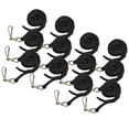 thumbnail image 1 of SICURIX Hook & Loop Breakaway Safety Lanyard, Flat Style, Black, Pack of 12, 1 of 6