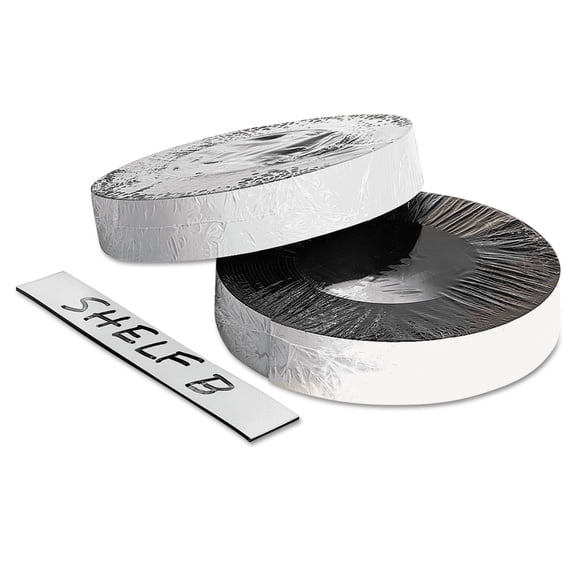 Baumgartens Dry Erase Magnetic Label Tape White 1" x 50 ft. 66151