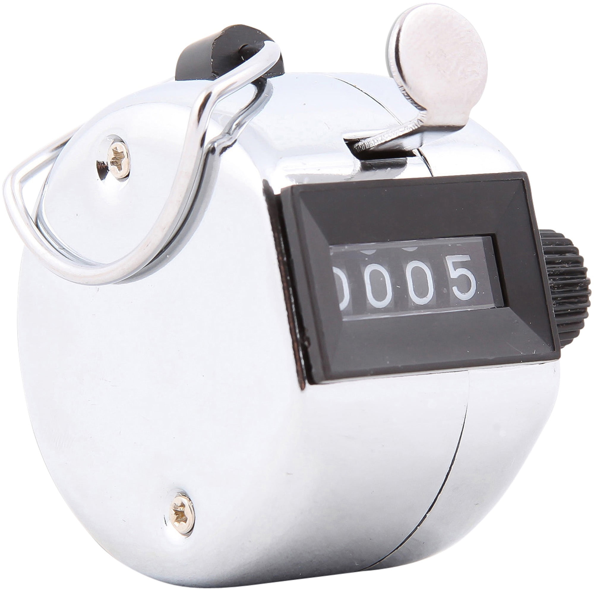 Baumgartens Handheld Tally Counter - 4 Digit - Finger Ring - Handheld - Metal - Black Baumgartens Handheld Tally Counter - 4 Digit - Finger Ring - Handheld - Metal - Black