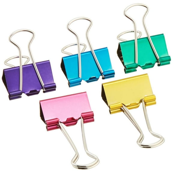 Medium Binder Clips 1. 5-pkg-assorted Colors - Trivoshop