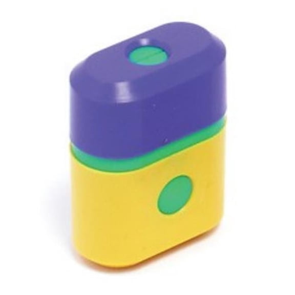 Baumgartens Button Release Pencil Sharpener Single Hole ASSORTED Colors 19502