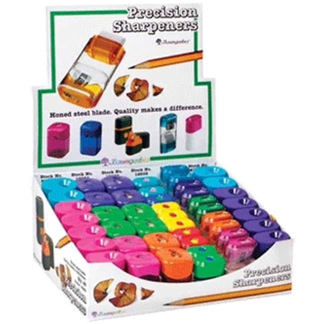 Baumgartens Retail Display Kit Pencil Sharpener Assorted Colors (15592)