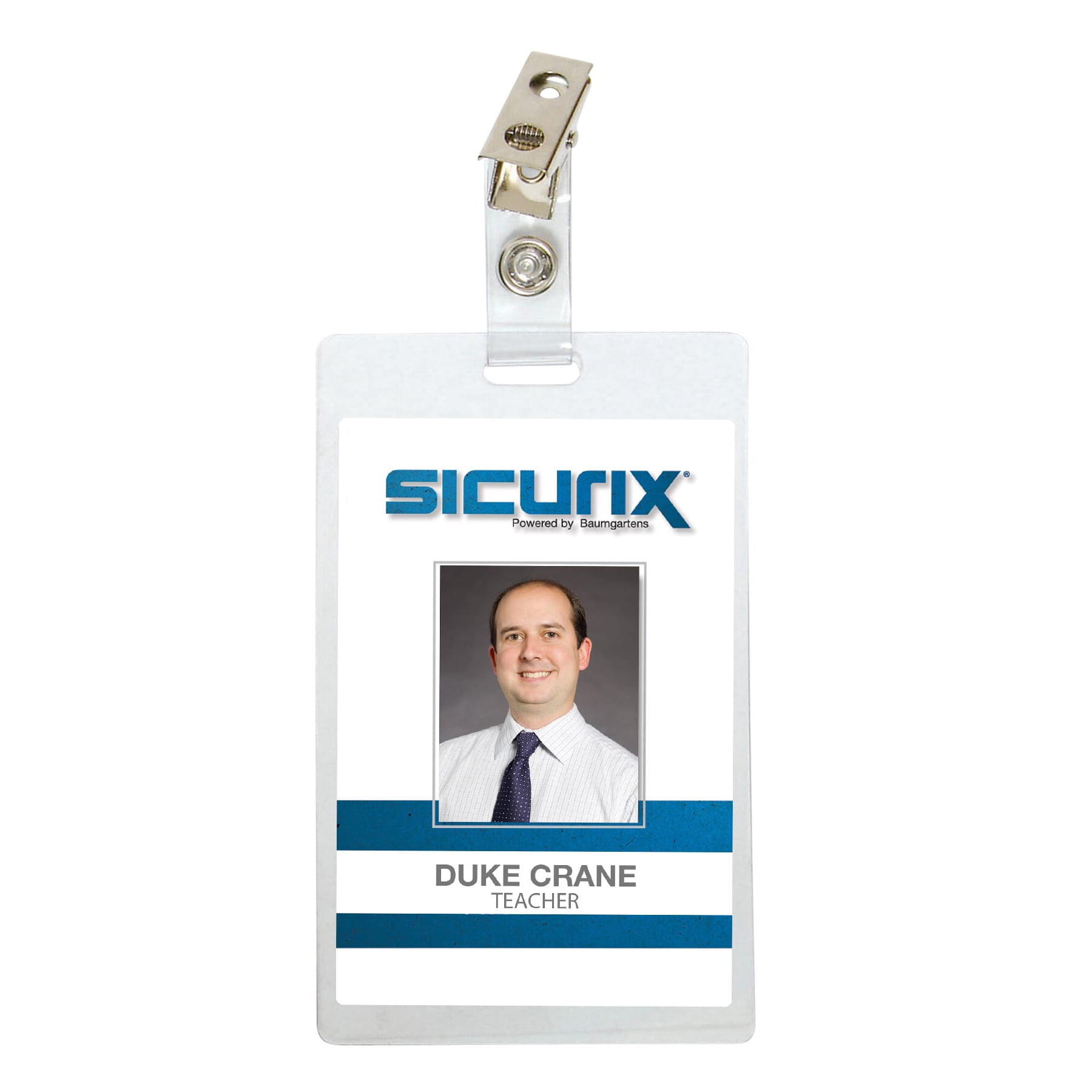 Baumgartens Sicurix Clip Self-Lamtg. Badge Holders