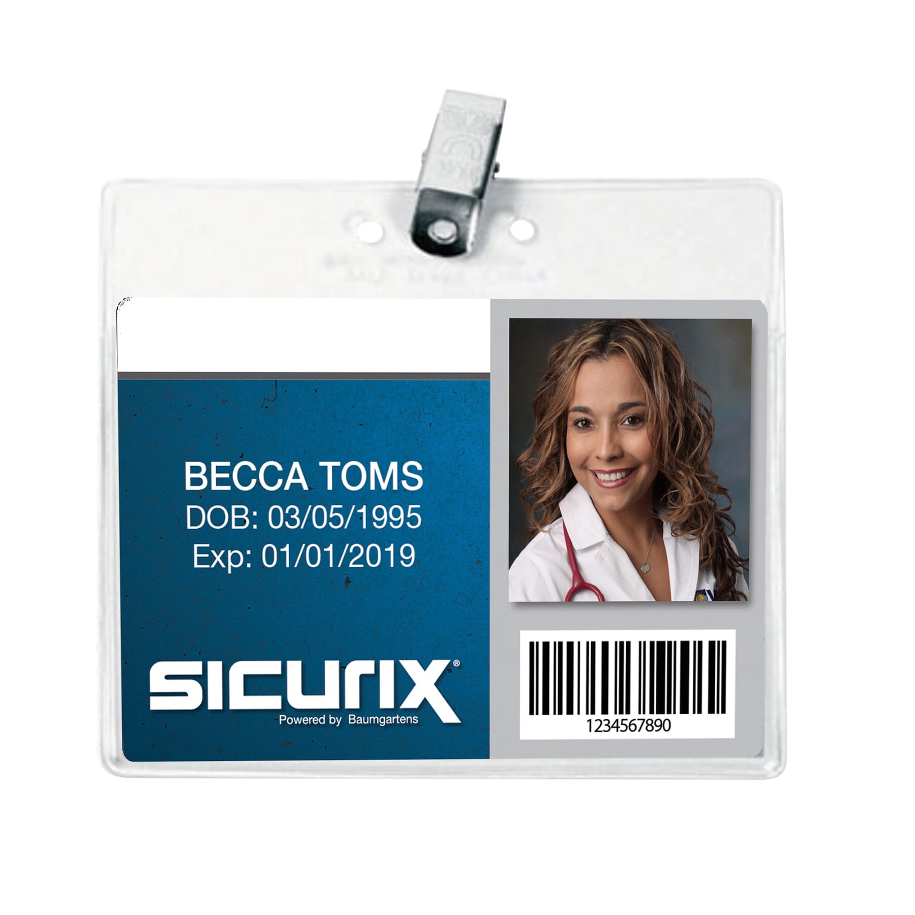 Baumgartens Sicurix Clip Style Badge Holders