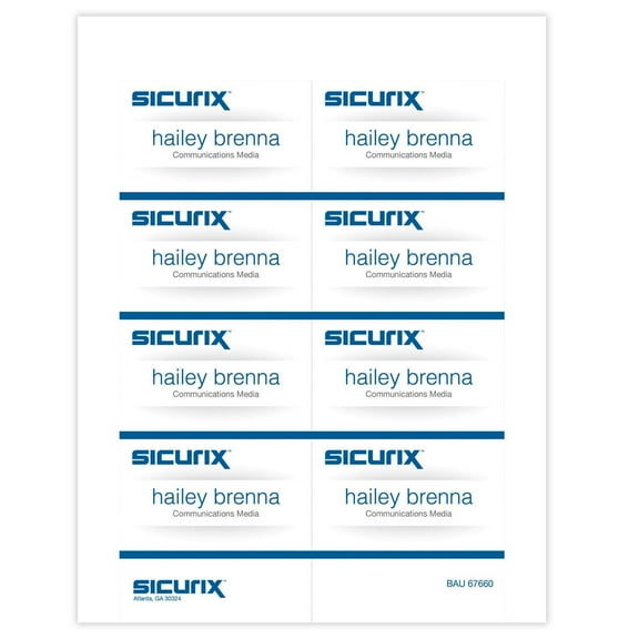 Baumgartens Sicurix Printable Badge Inserts