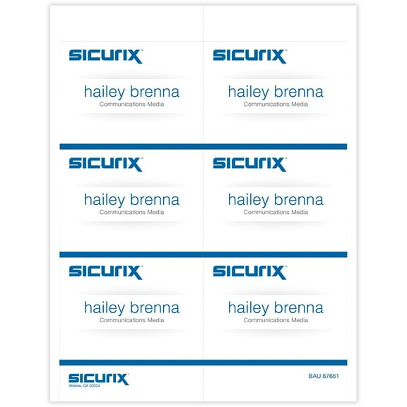 Baumgartens Sicurix Printable Badge Inserts
