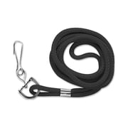 Baumgartens Standard Lanyard With Hook 36 L Nylon Black 68909