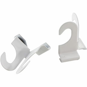 Baumgartens White Suspended Ceiling Hooks, 2 Inches Long, 2 Pack