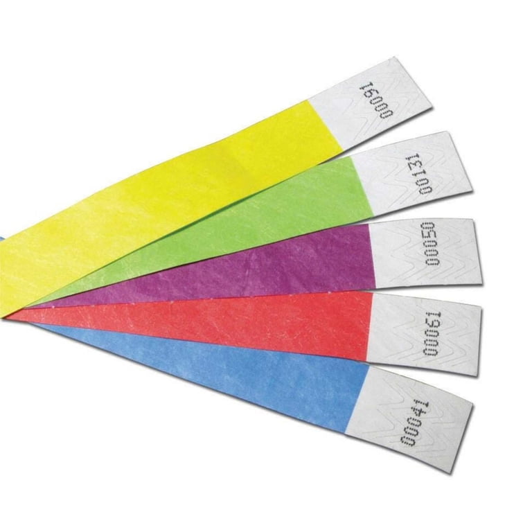Plain Coloured Tyvek Paper Wristbands For Events/Parties/Security/Festivals Plain Coloured Tyvek Paper Wristbands For Events/Parties/Security/Festivals