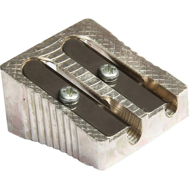 Baumgartens Two-hole Metal Pencil sharpener - Handheld - 2 Hole(s) - 0.6 Baumgartens Two-hole Metal Pencil sharpener - Handheld - 2 Hole(s) - 0.6