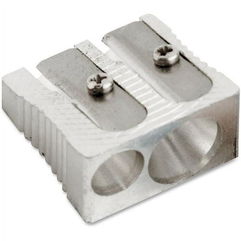 Baumgartens Two-hole Metal Pencil sharpener - Handheld - 2 Hole(s) - 0.6 Baumgartens Two-hole Metal Pencil sharpener - Handheld - 2 Hole(s) - 0.6