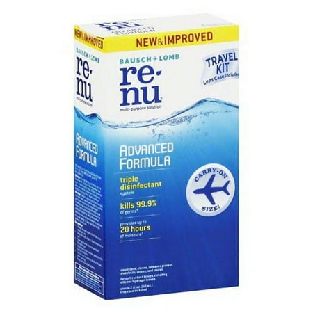 Bausch And Lomb Renu Advanced Formula Travel Pack Multipurpose Solution, 2 Oz, 2 Pack