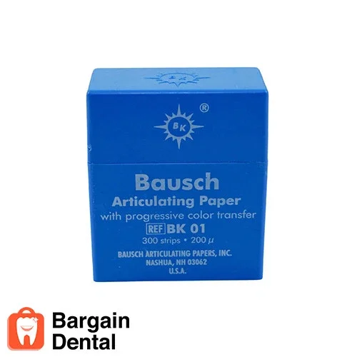 Bausch BK01 Articulating Paper Strips 300 Sheets with Progressive Color Transfer