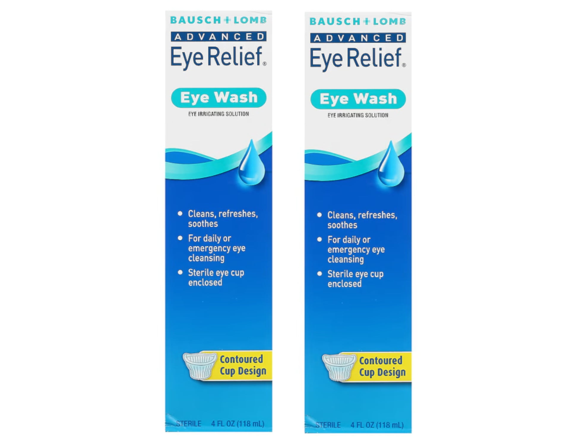Bausch & Lomb Advanced Irrigating Solution Eye Relief Eye Wash, 4 floz