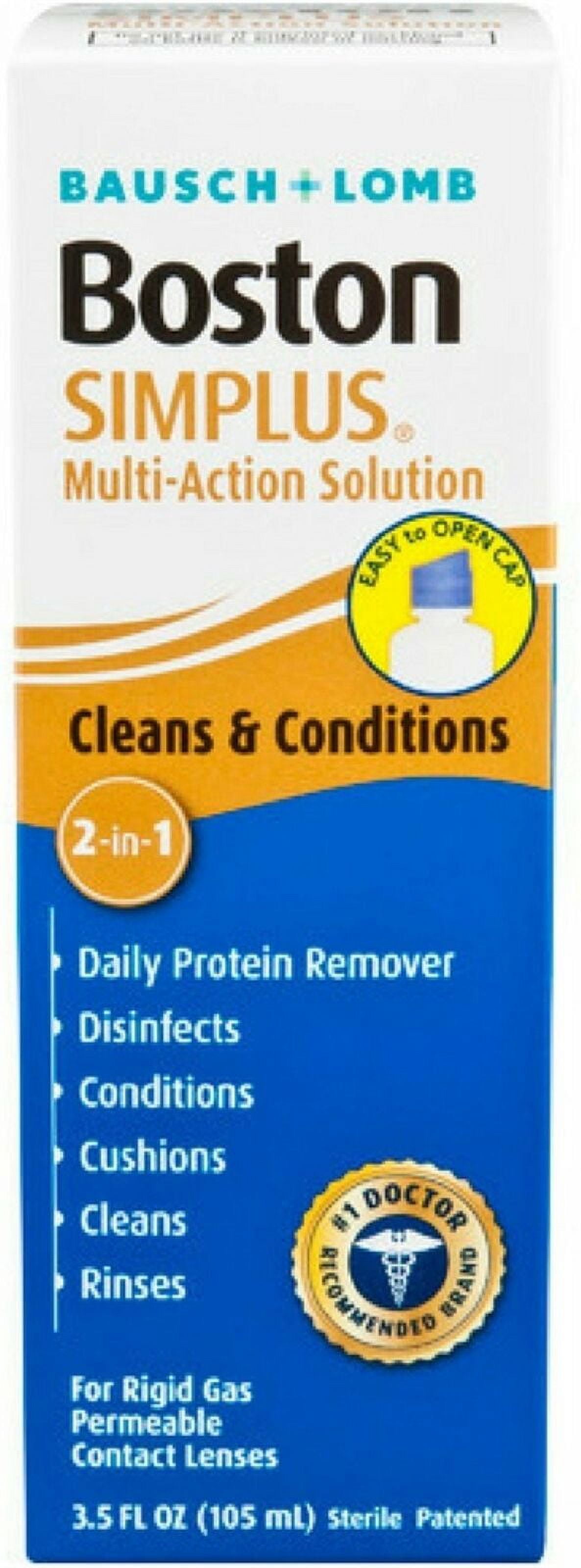 Bausch & Lomb Boston Simplus Multi-Action Solution, 3.5 OZ (Pack of 4)