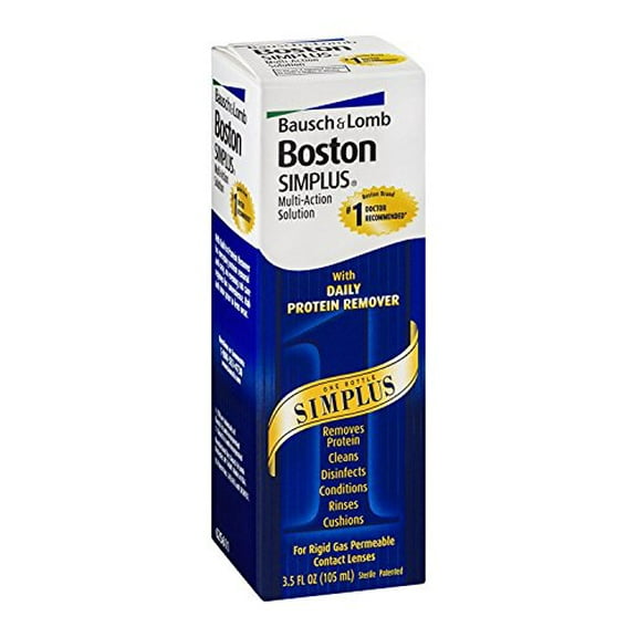 Bausch & Lomb Boston Simplus Multi-Action Solution, 3.5 OZ (Pack of 4)