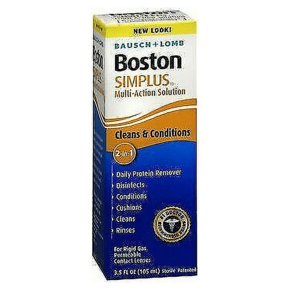 Bausch + Lomb Boston Simplus Multi-Action Solution 3.5 oz, Pack of 3