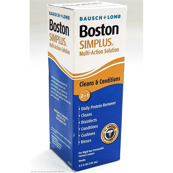 Bausch & Lomb Boston Simplus Multi Action Solution With Daily Protein Remover 3.5 Oz