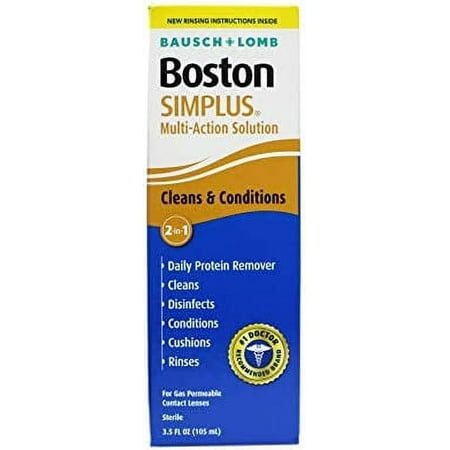 Bausch & Lomb Boston Simplus Multi Action Solution With Daily Protein Remover 3.5 Oz