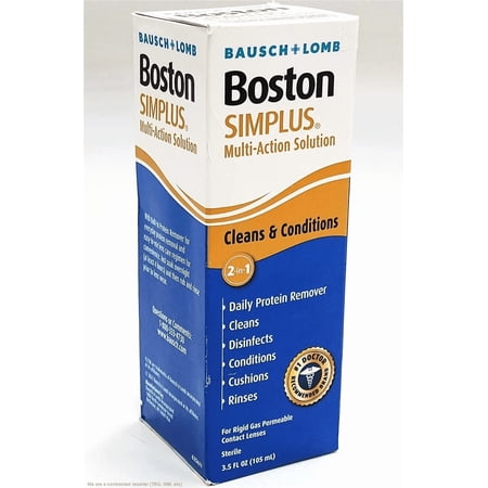 Bausch & Lomb Boston Simplus Multi Action Solution With Daily Protein Remover 3.5 Oz