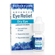 Advanced Eye Relief Lubricant Eye Drops for Relief from Dry Eyes, .5 fl oz