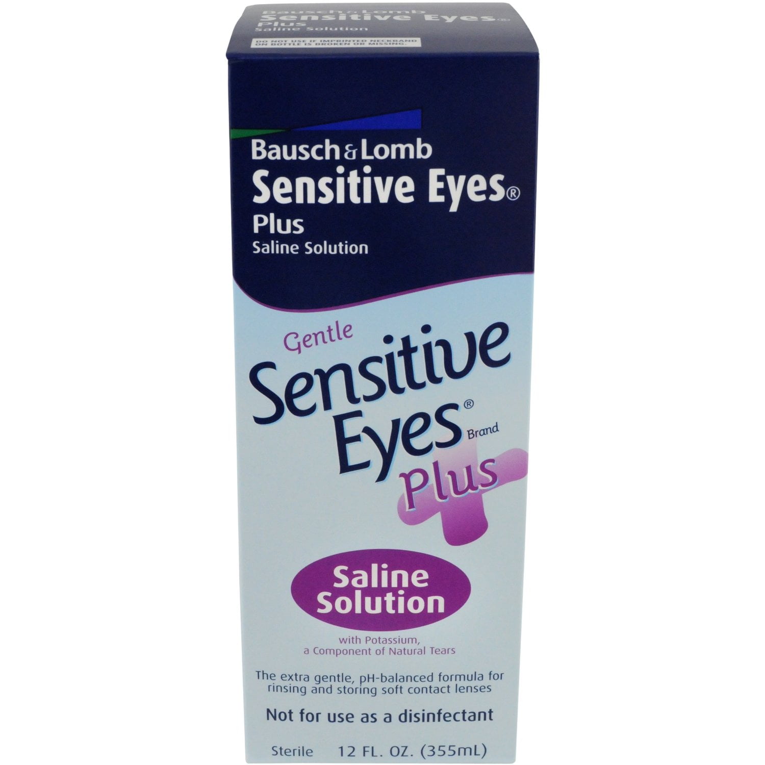 BAUSCH + LOMB Bausch & Lomb Gentle Sensitive Eyes Contact Lens Cleaners 12oz, 5-Pack