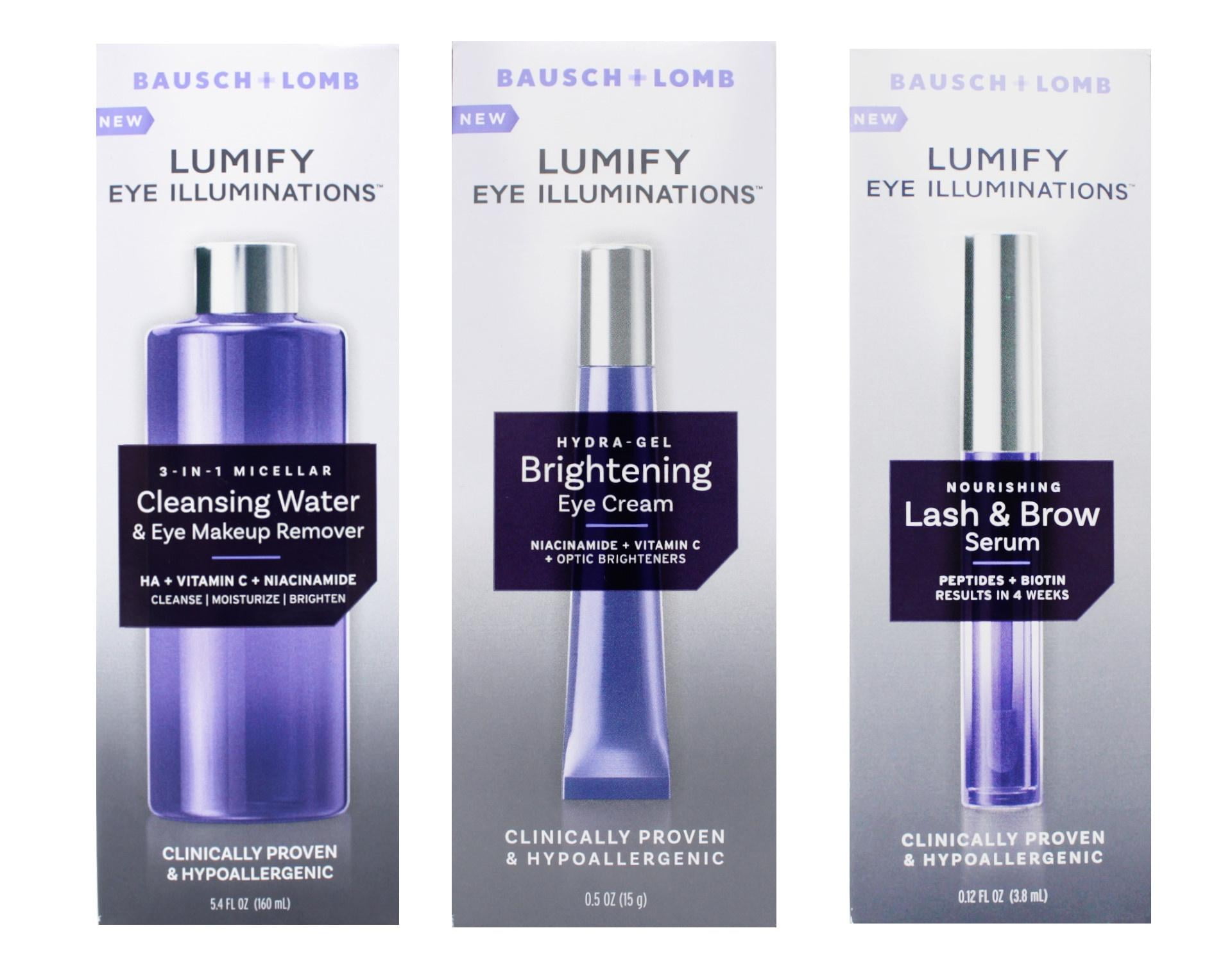 Bausch + Lomb Lumify Eye Care Kit: Micellar Cleanser, Hydra