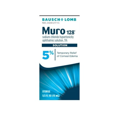 Bausch + Lomb Muro 128 Solution 5% 15 ML Each