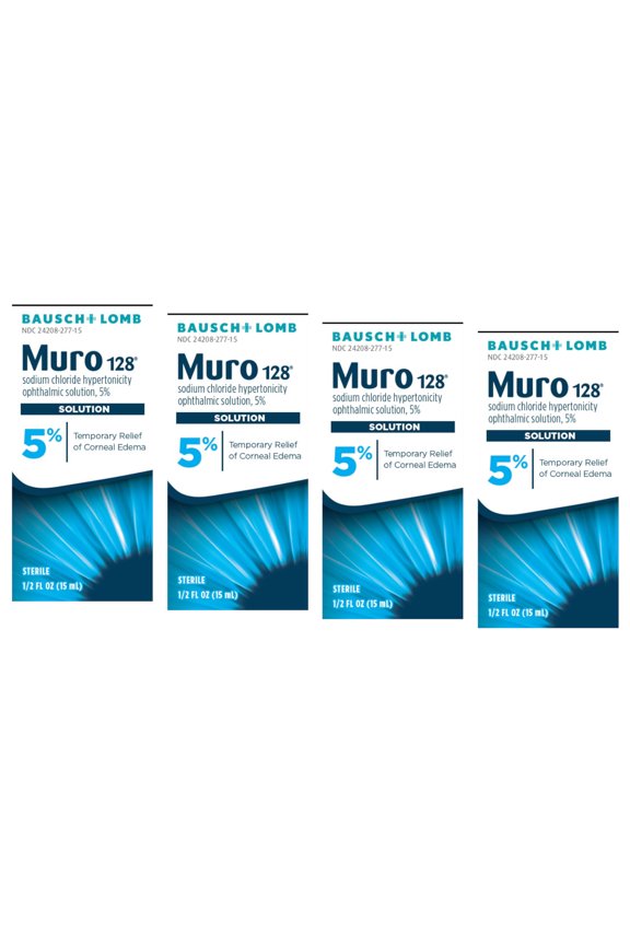Muro 128 Solution 5% 15 Ml Ct, - 4 Pack