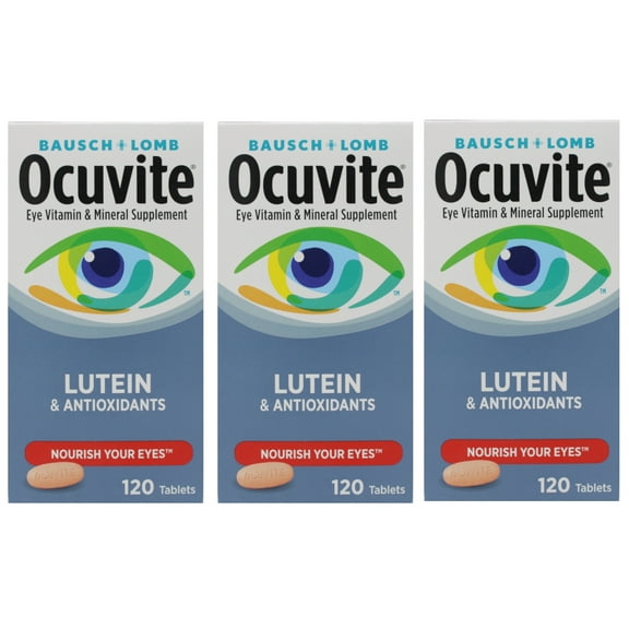 Bausch & Lomb Ocuvite Tablets 120 Tablets (Pack of 3)