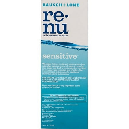 Bausch + Lomb Re-Nu Multi-Purpose Solution Sensitive, 12.0 Fl Oz