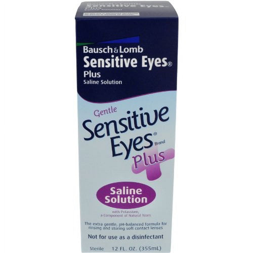 Bausch &amp; Lomb Sensitive Eyes Saline Solution 12 Fl Oz (Pack of 6 ...