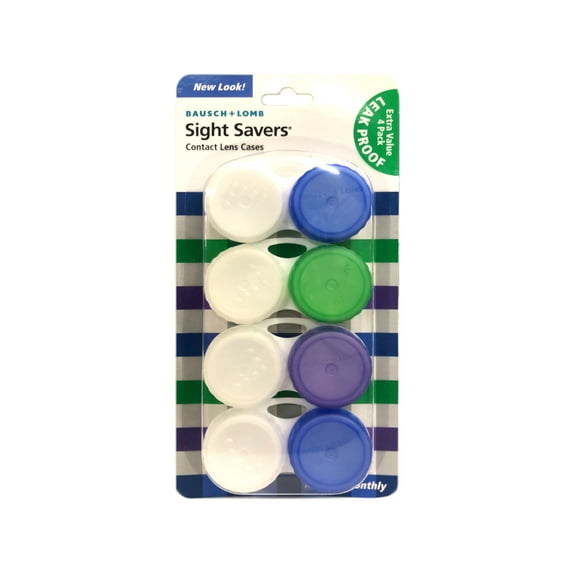 Bausch & Lomb Sight Savers Contact Lens Cases, 4 Count - Pack of 1