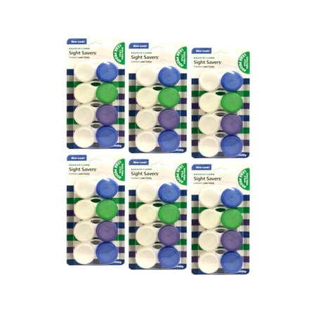 Bausch & Lomb Sight Savers Contact Lens Cases, 4 Count - Pack of 6