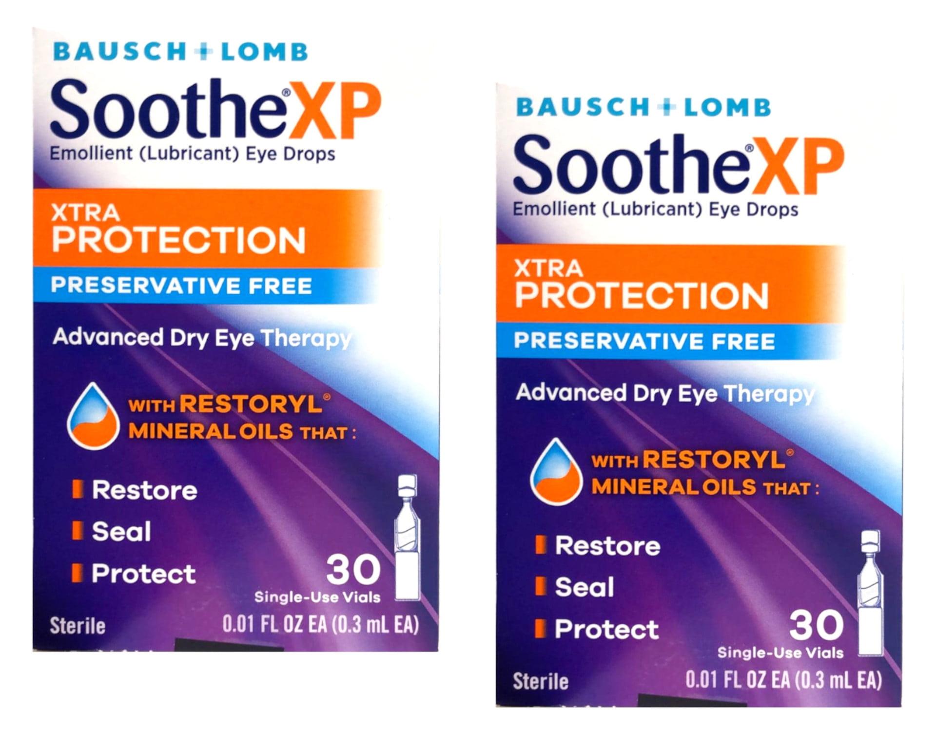 Bausch & Lomb Soothe XP Xtra Protection Preservative Free Lubricant Eye