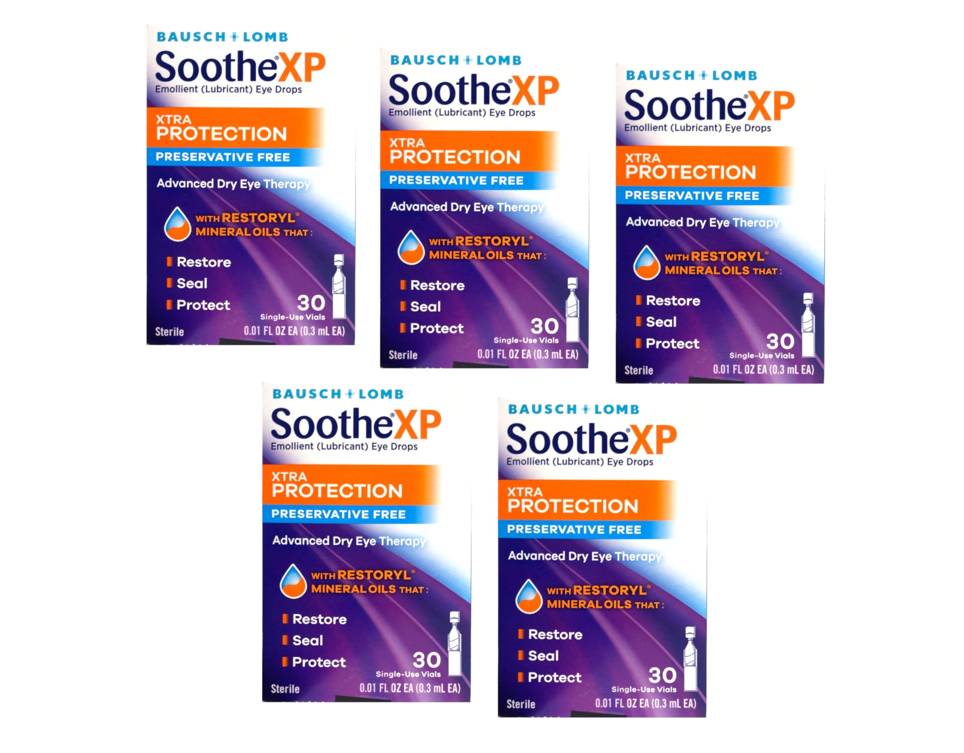 Bausch & Lomb Soothe XP Xtra Protection Preservative Free Lubricant Eye