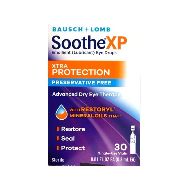 Bausch & Lomb Soothe Xtra Protection Preservative Free Emollient