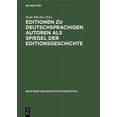 thumbnail image 1 of Bausteine Zur Geschichte der Edition Editionen Zu Deutschsprachigen Autoren ALS Spiegel Der Editionsgeschichte, Book 2, (Hardcover), 1 of 1
